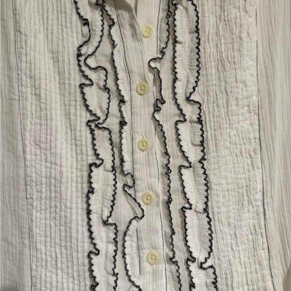 Free People Ruffled Blouse - Picture 2 of 5